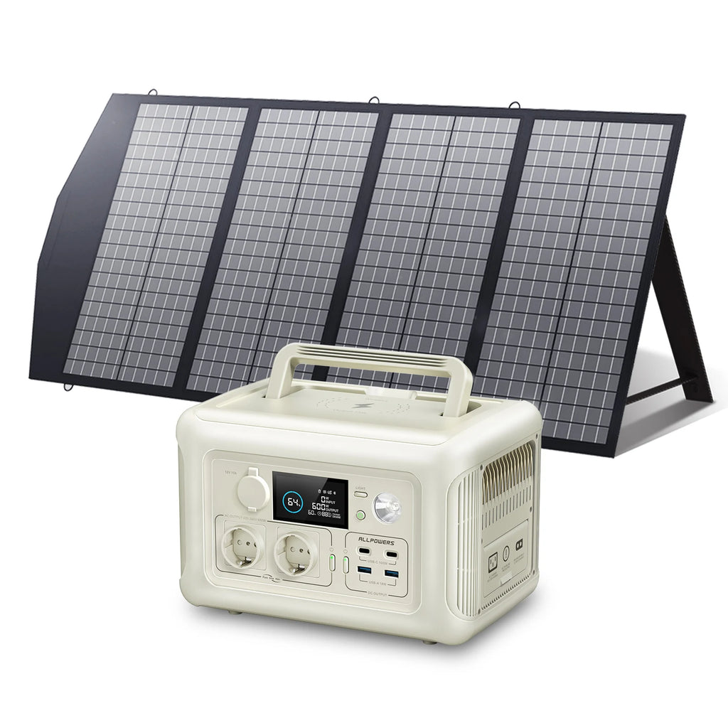 ALLPOWERS R600 Portable Power Station with Portable SolarPanel (option)
