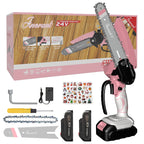 Mini Cordless Chain Saws with 2 Batteries