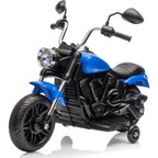 12V Battery Powered Kids Electric Motorcycle 3-Wheel Ride On Toy w/Training Wheels,Reverse,Headlight,Horn,Music,for Toddlers 3-6