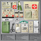 First Aid Kits Refill Supplies with Tourniquet, Emergency Trauma Bandage, Non Vented Chest Seal