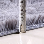 Fluffy Oval Plush Carpet Extra Soft For Living Room Sofa Area Bedroom Non-Slip