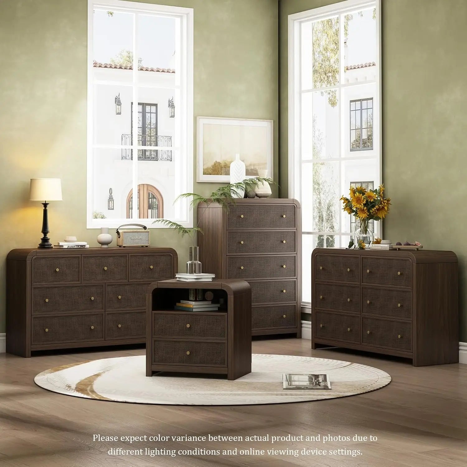 49'' Rattan Dresser with Ample Storage