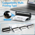 Portable Wireless Inkless Thermal A4 Label Maker US Letter/A4/A5/B5 Android iOS Phone & Laptop For Travel Office School