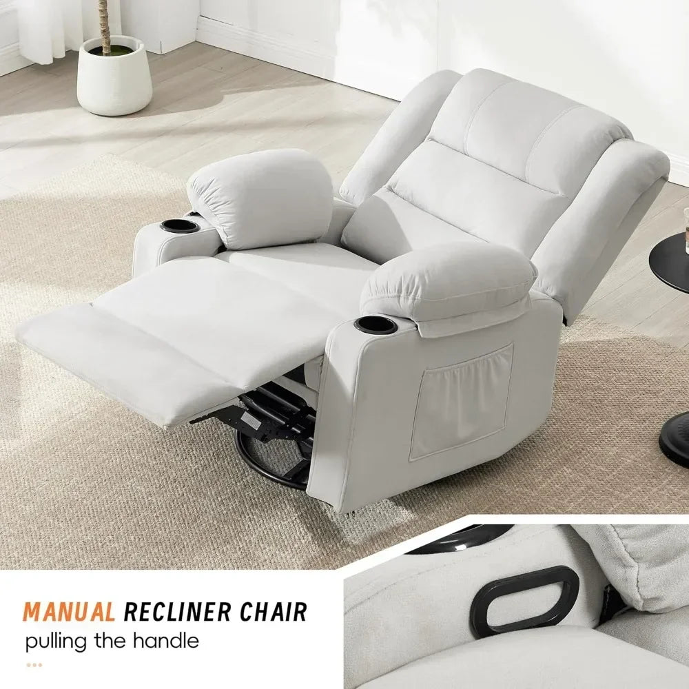 360°Swivel Rocker Recliner Chair