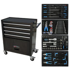 24.4"Inch Tool Cabinet,4 Drawer Rolling Tool Box with Key Lock and 4 Wheels for Garage