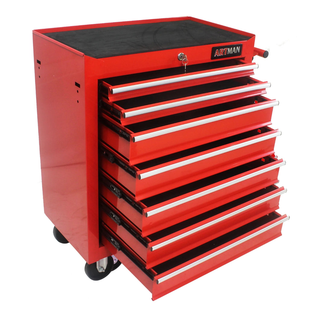 7 Drawer Rolling Tool Box with Key Lock