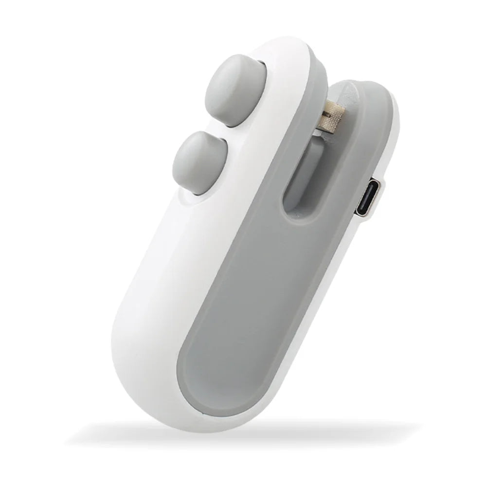 2 In 1 Handheld Heat Vacuum Sealer for Food Storage Snacks Freshness