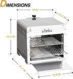 1500°F Small Infrared Propane Gas Grill