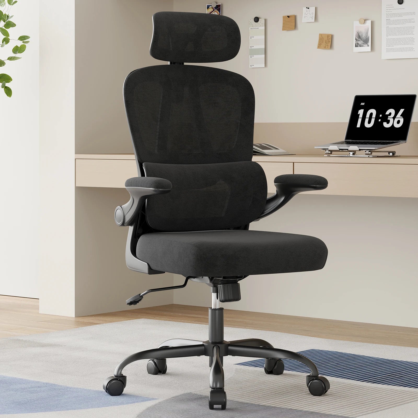 Ergonomic Office Chair, Desk Chair with Headrest and Lumbar Support