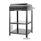 4 Burners Gas Stove Propane Removable Smokeless Barbecue Grill Portable BBQ Grill w/Movable Storage Bracket