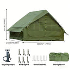 Inflatable Tent With Skylight, Pump, 4-6 Person Outdoor Family Luxury Tent