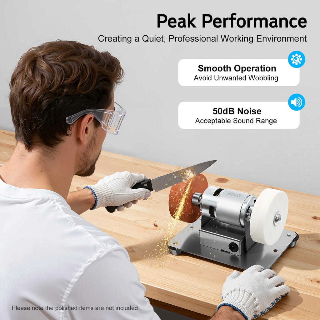 Variable Speed Table Grinder 6000 RPM for Metal Grinding Polishing DIY