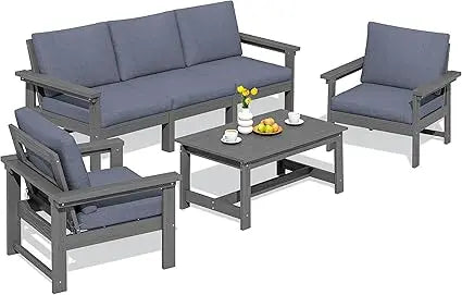 6-Piece Sectional Outdoor Furniture Set, All Weather