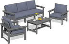 6-Piece Sectional Outdoor Furniture Set, All Weather