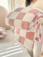 1Pc Fleece Blanket Nap Blanket for All Seasons（50*60IN)(60*80IN)