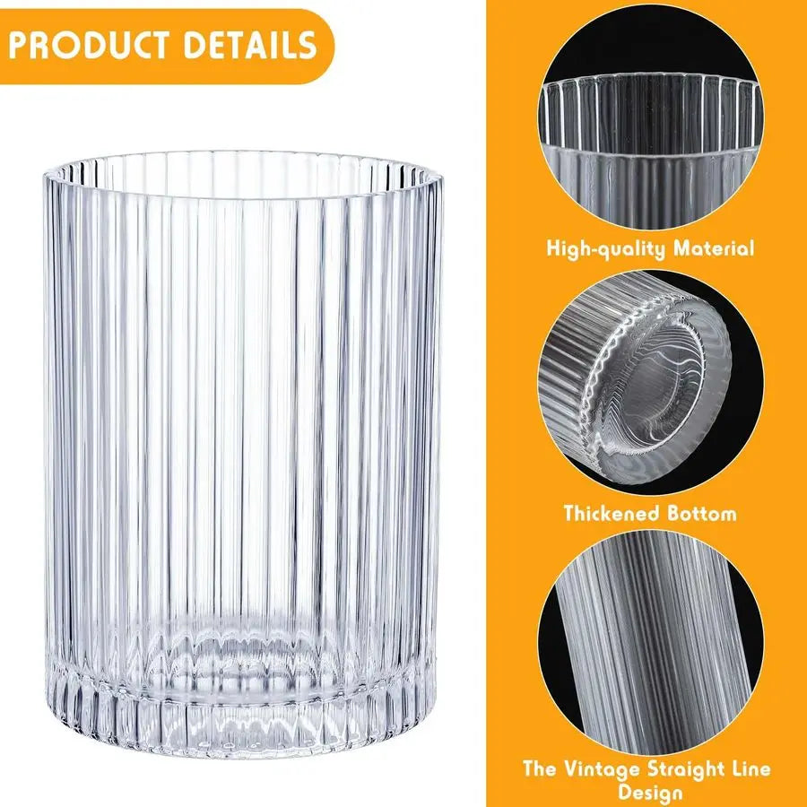 9 oz, 12 oz Glass Cups Vintage Glassware