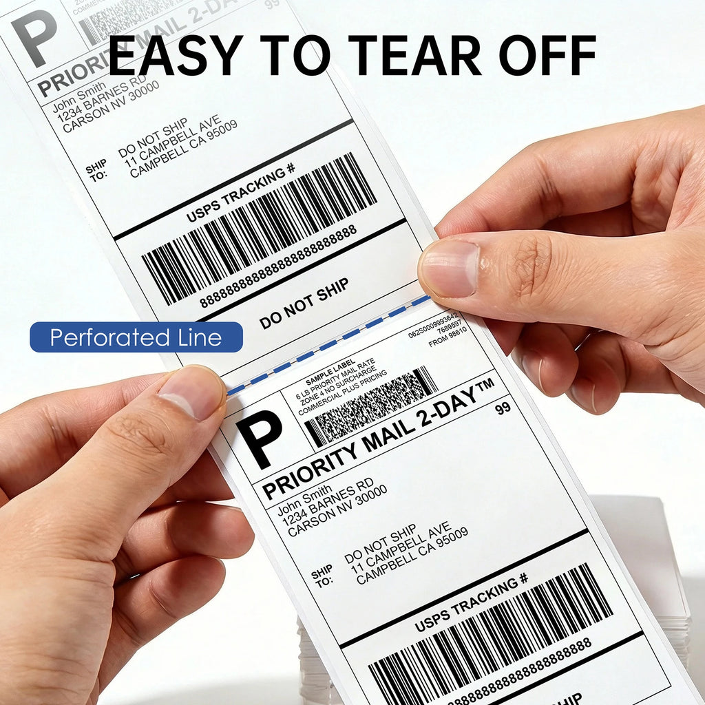 500 Sheets Thermal Printer Paper 4x6 inch A6 100*150mm Size for Shipping Label Barcode Address