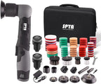 12V Cordless Mini Car Polisher with Multiple Pads for Auto Detailing, Sanding and Cleaning