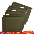 Standard Green Hanging File Folders, Box of 25 Durable