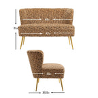Velvet Couch Modern Loveseat Sofa Twin Size Contemporary Sofas Upholstered with Contemporary Velvet Upholstered Sofa Couch for L