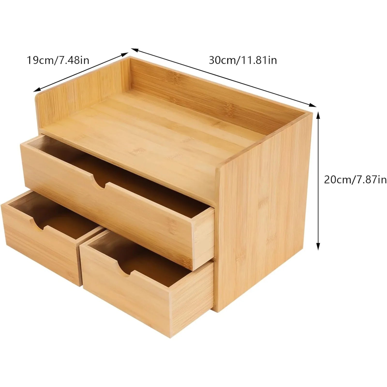 Mini-Tabletop Craft Box Cosmetic Storage Drawer with Handle