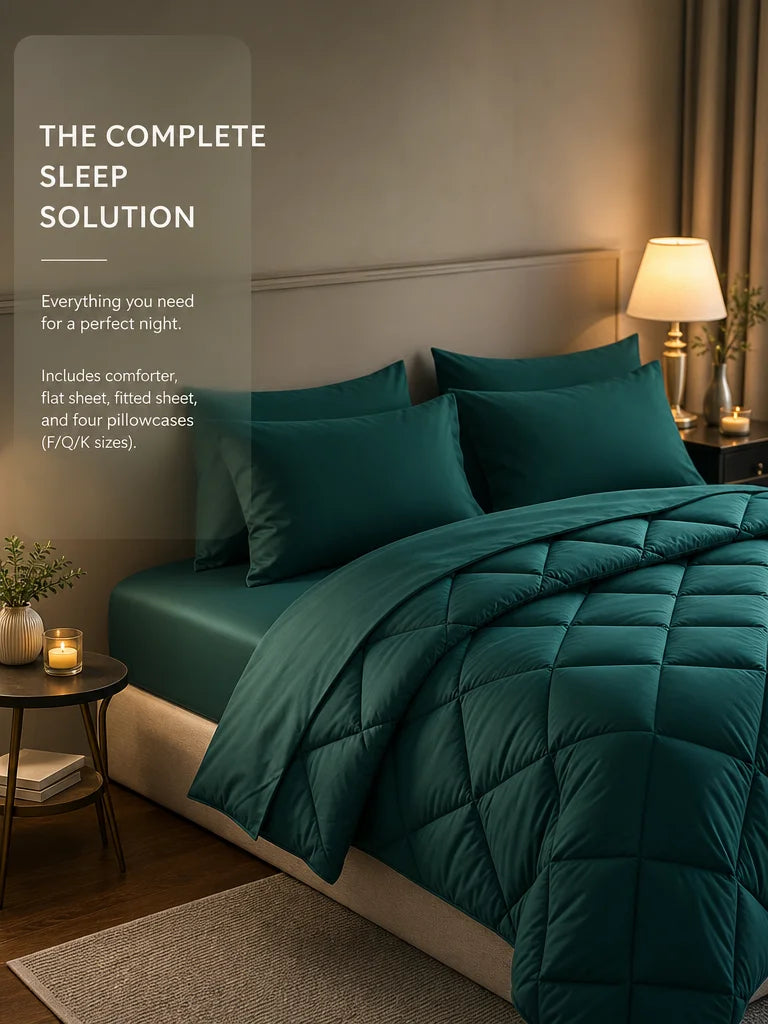 5pcs/7pcs Twin Full Queen King Bedding Sets Home Decor Comforter Flat Sheet Fitted Sheet Pillowcases Sleeping Sets