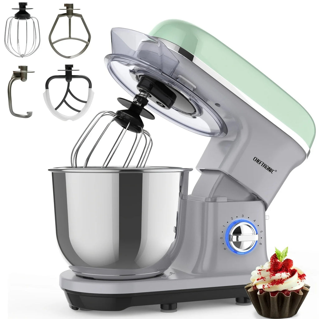 Stand Mixer, 5.5QT Tilt-Head Electric Household food processors - 500W 6+P Speed