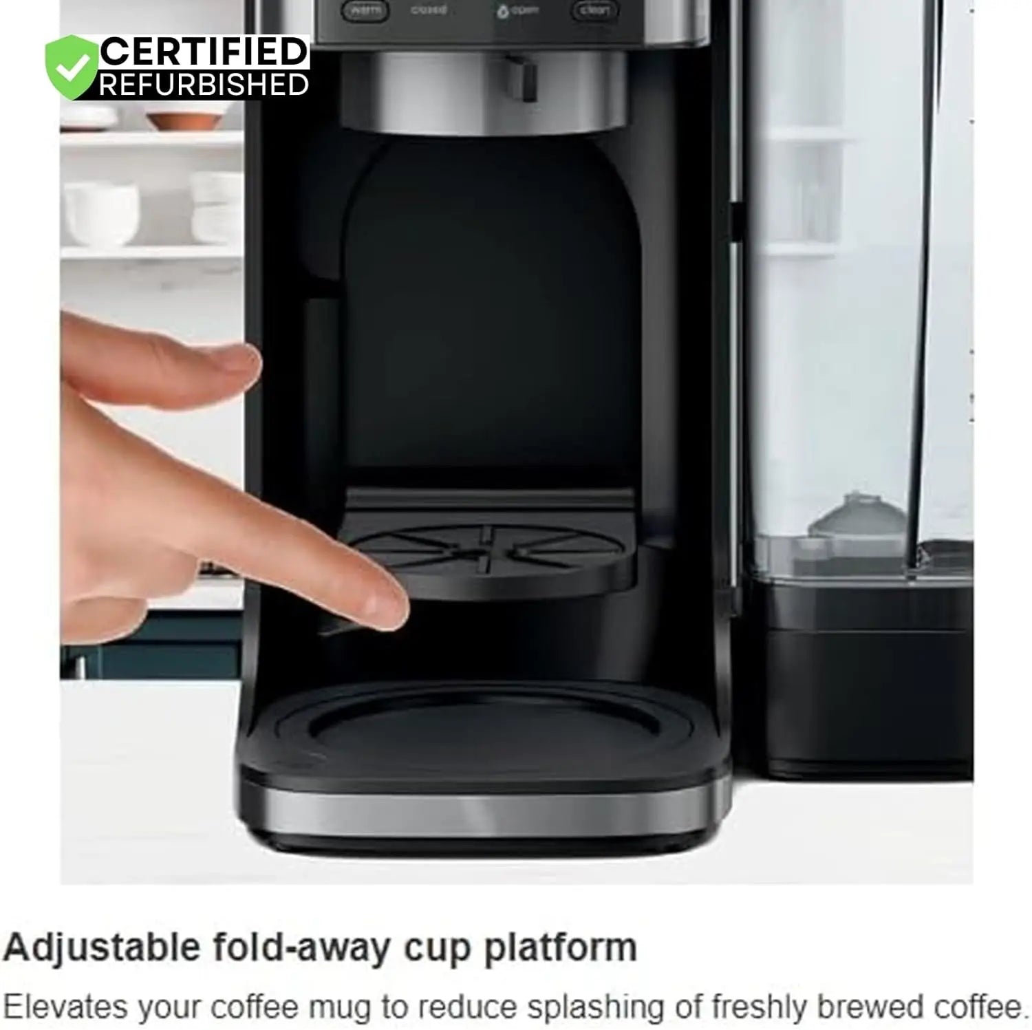 Dual Brew Hot Iced Coffee Maker Black Renewed Bundle