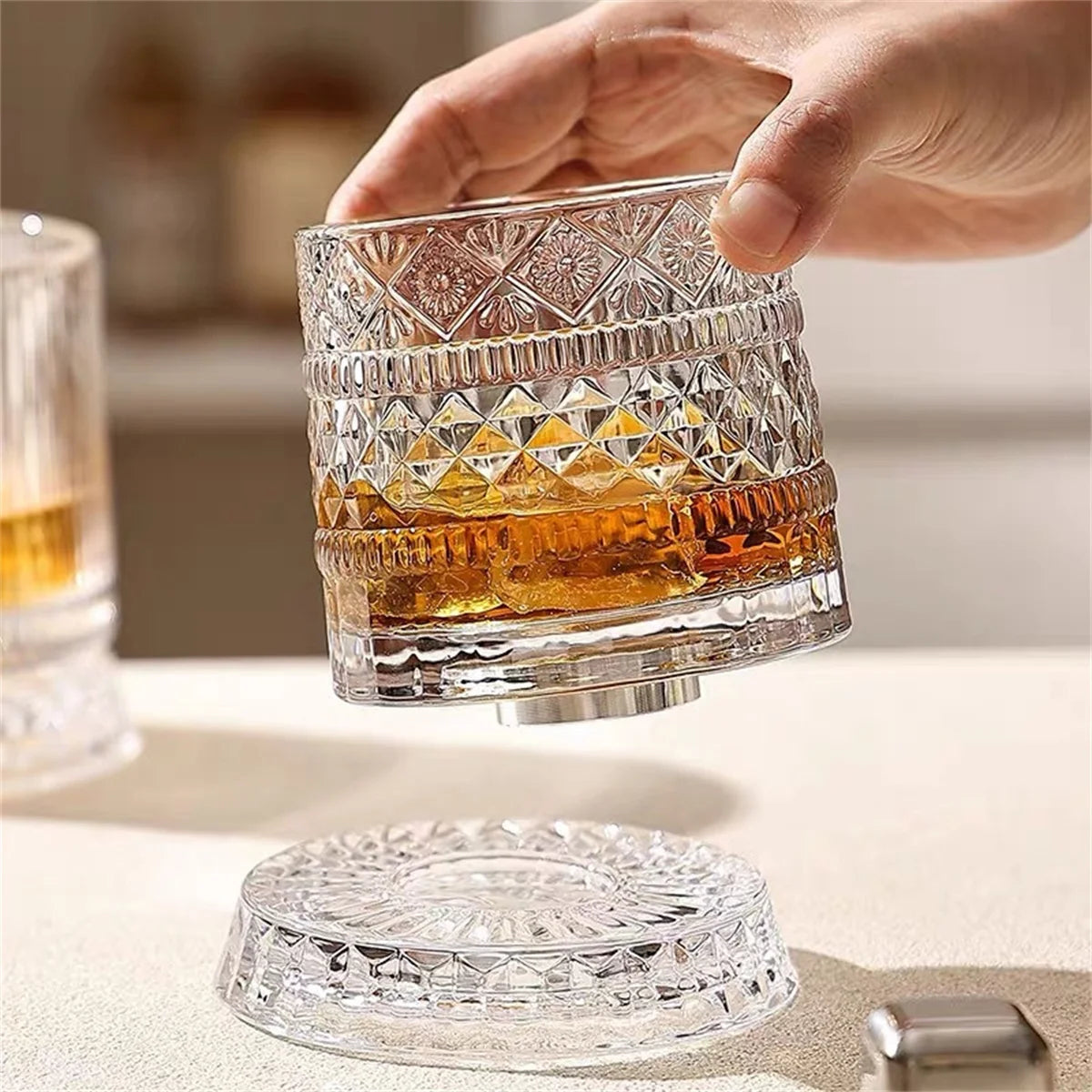 Luxury high-end whiskey glasses