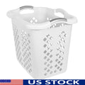 2 Bushel Plastic Laundry Basket Hamper with 4 Handles