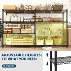 Heavy Duty Metal Shelving Unit 4-Tier Wire Rack Shelves for Storage