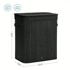 26.4 Gallon Bamboo Laundry Hamper With Lid