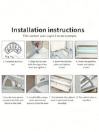 Double-Layer Rotating Shoe Cabinet Hinges: Stainless Steel, Easy Install, Durable, Space-Saving, Fit Entrance Hall Cabinets