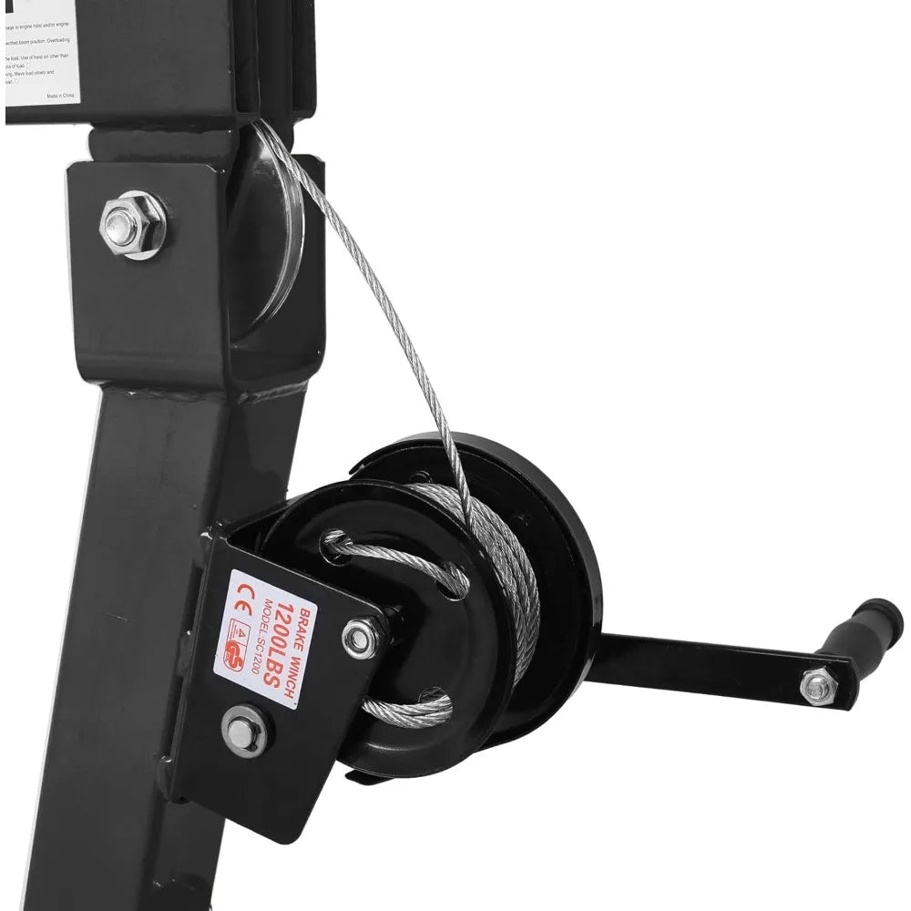 2000 lbs Folding Truck Crane with Hydraulic Winch
