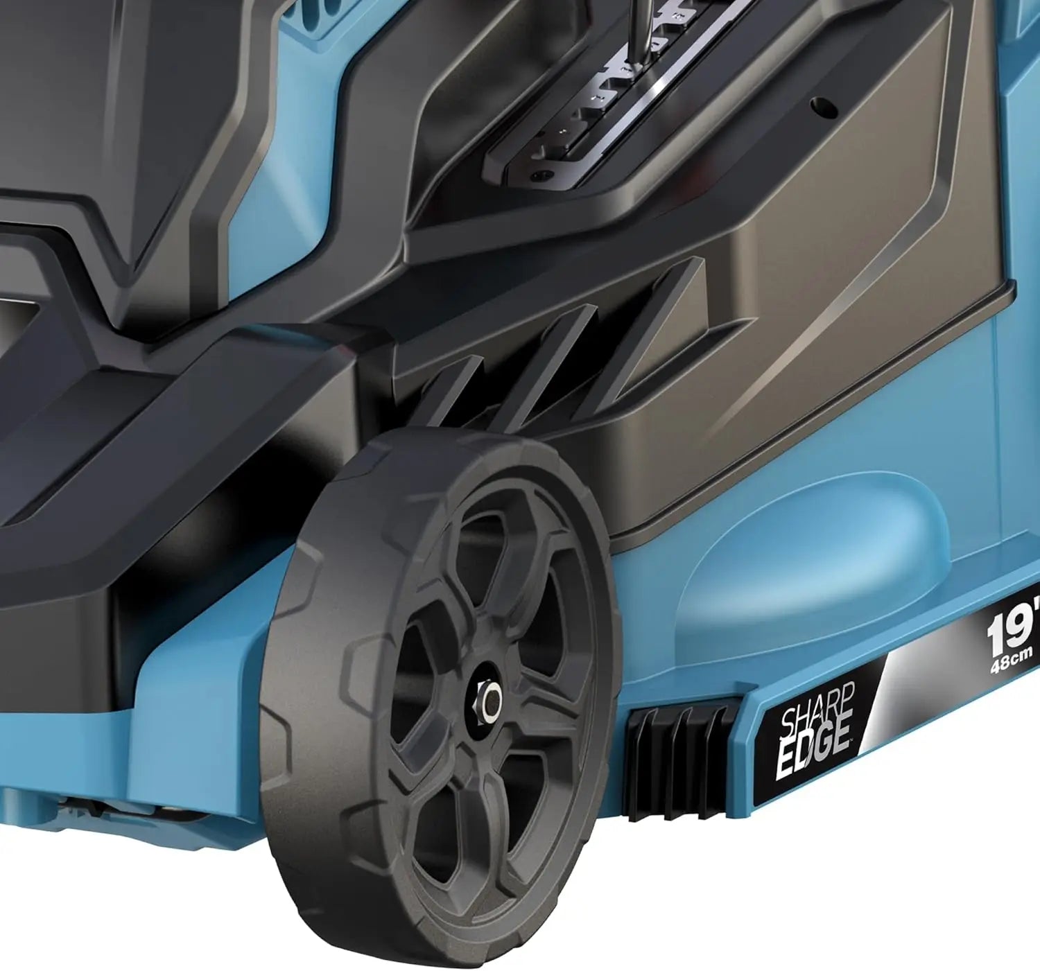 19-Inch Corded Electric Push Lawn Mower with Grass Bag, 13-Amp Motor for Efficient Cutting