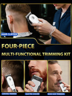 2/3/4pcs Clippers Tool Set, Cordless Electric Hair Trimmer For Men, Portable Razor & Ear And Nose Hair Trimmer