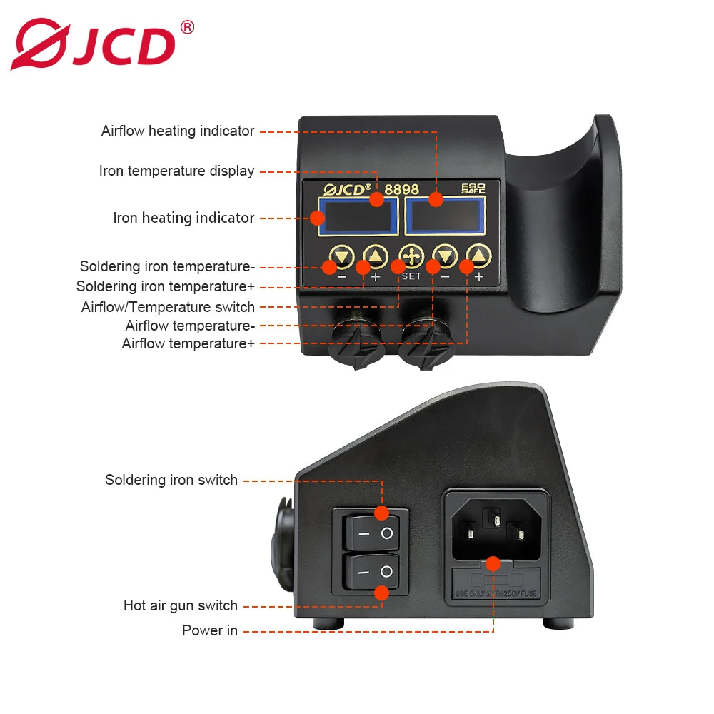 750W Soldering Station 2 in 1 LCD Digital display