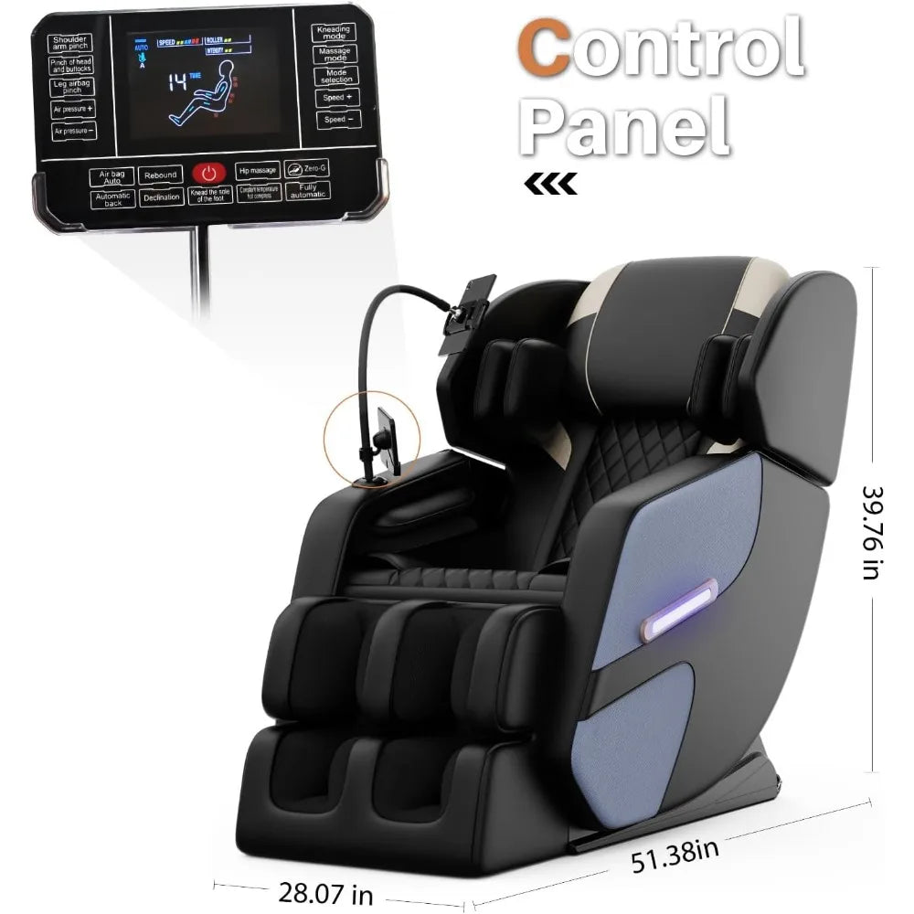 Zero Gravity Massage Chair with Auto Modes, Airbag Massage, Foot Massage, Heating,Customized