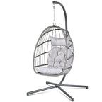 Indoor/Outdoor Swing Hammock Chair with Plush, Washable Cushions, 350LBS Capacity