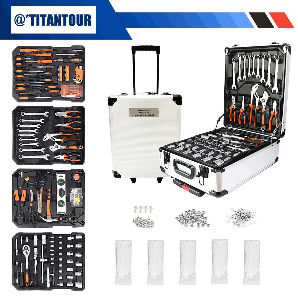 999-piece professional industrial repair tool set, automotive electrician mechanical multifunctional
