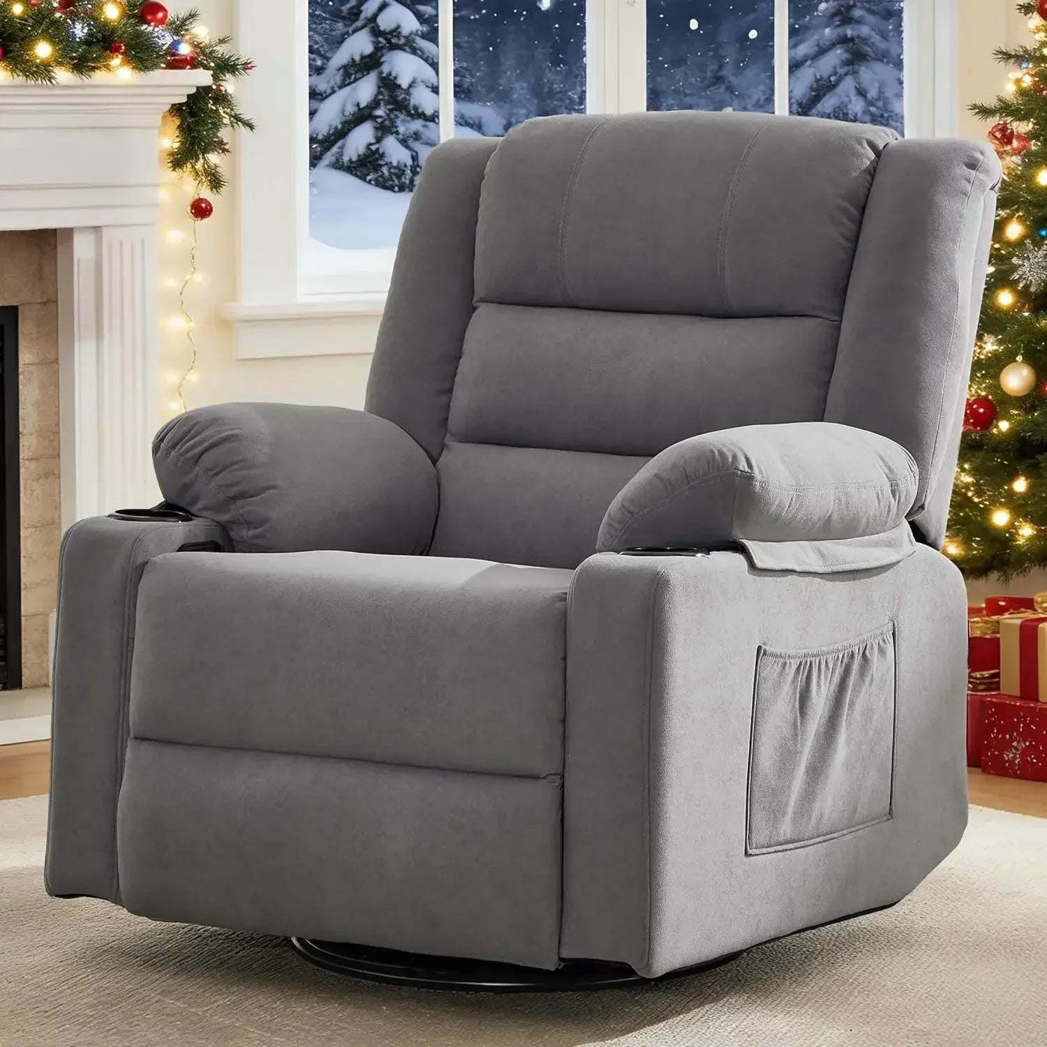 360°Swivel Rocker Recliner Chair