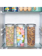 4pcs Airtight Large Food Storage Containers With Lids