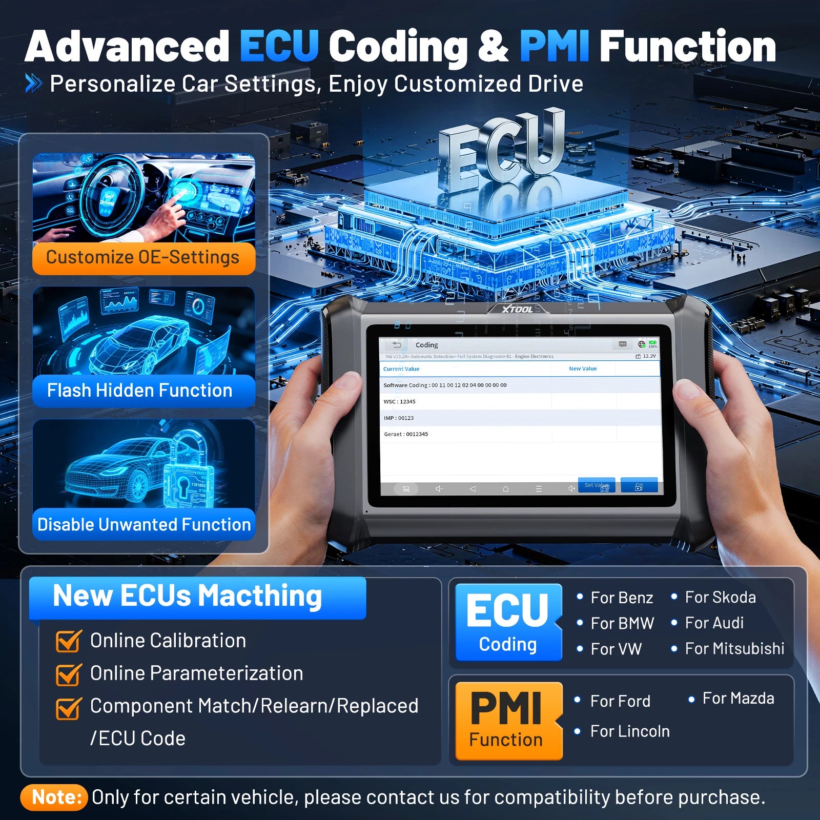 OBD2 Scanner ECU Coding Car scanner Bi-directional Automotive Tool key programmer 39+ Resets with CANFD DOIP FCA
