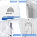 Portable Twin Tub Semi-Automatic Mini Washer and Dryer Combo for Apartment Dorm RV