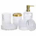 5Pcs Glass Bathroom Accessories Complete Set