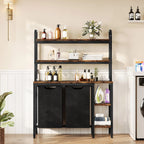 2 Section Laundry Sorter Basket with 2 Pull-Out Removable Bags