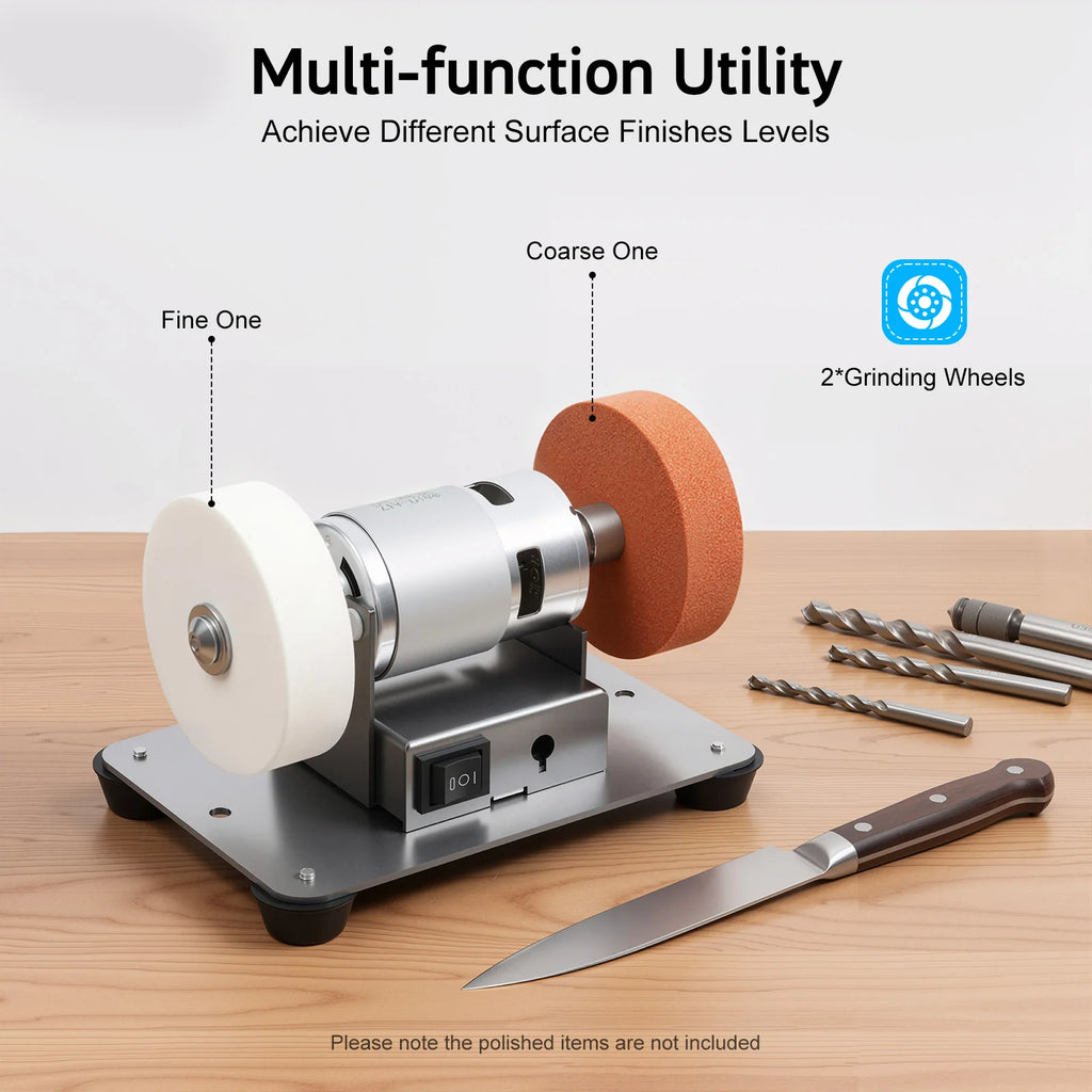 Variable Speed Table Grinder 6000 RPM for Metal Grinding Polishing DIY