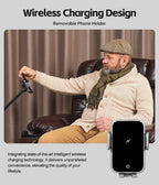 Leather Heated Lift Recliner Chair with Dual Motor, Massage, Cup Holder, Wireless Charging, USB
