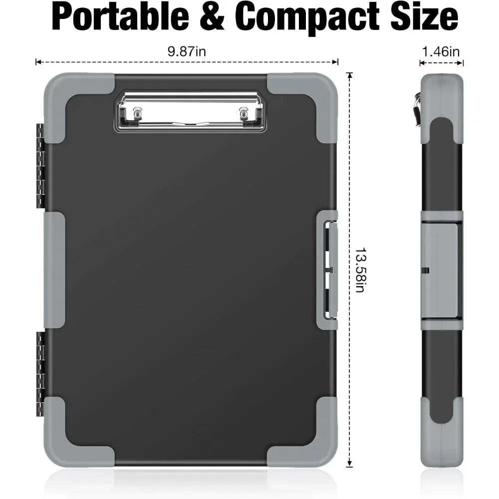 The toughest clipboard with storage, internal pen case includes, letter/A4 size, 8.5x11 "