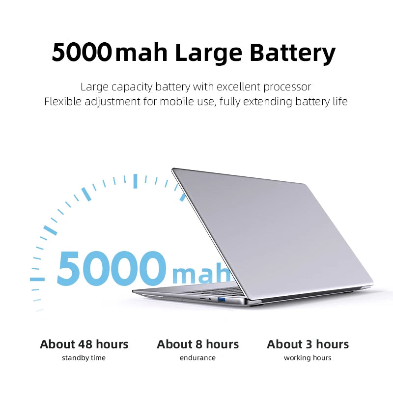14.1" Ultra Slim Windows 11 Pro Laptop Computer, 12GB RAM 1TB 2TB SSD Notebook PC 1080P